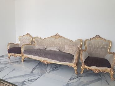 массажный диван: Гарнитур для зала, Диван, цвет - Золотой, Новый