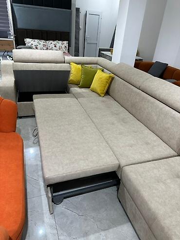 sofa: Просторный модульный угловой диван с раскладным механизмом — 5