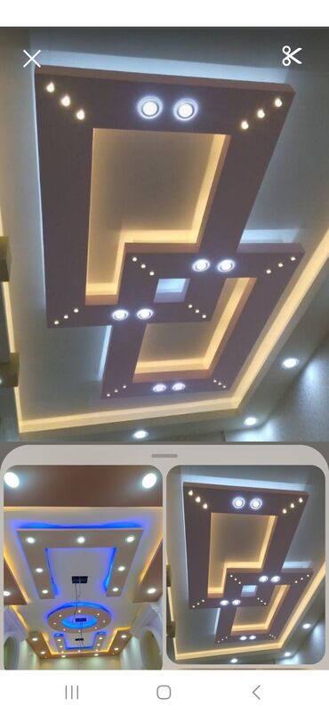 Tavan işləri: Alçıpan tavan və kafel-metlax işləri – dizayn və montaj - Alçıpan — 9