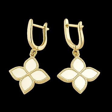 Серьги: Серьги из желтого золота 585 Артикул: 34385 Категория: серьги — 1