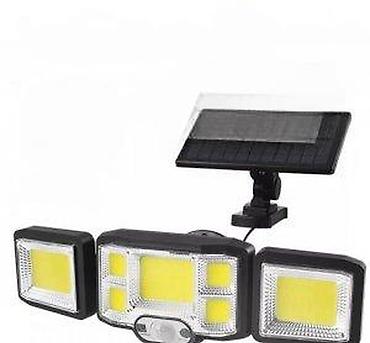sto: Solarna spoljašnja LED lampa sa senzorom pokreta – trodelna svetlosna — 1