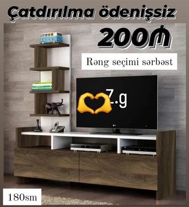 kontakt home tv stend: Yeni, Düz TV altlığı, Polkalı