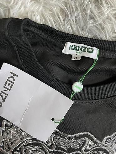 надписью: Мужская толстовка, M, Kenzo, Новый, цвет - Черный — 3