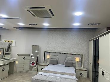 ucuz tap.az mebel: Mebel dəsti – Yataq otağı komplekti Modern üslubda, açıq krem-boz — 2