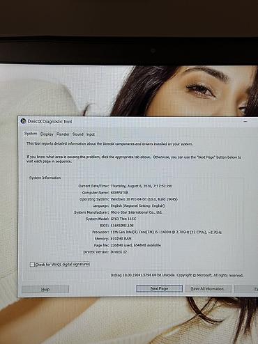 msi 17.3" gl75: İşlənmiş MSI, 14 ", Intel Core i5, 256 GB, Ödənişli çatdırılma — 4