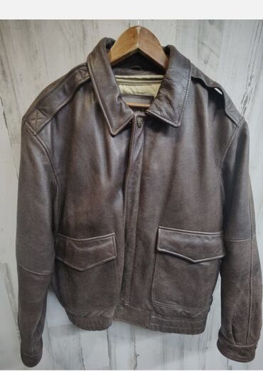Kurtkalar: Deri kurtka amerikadan alinib pliot kurtkasi modelidir L razmer baha — 6