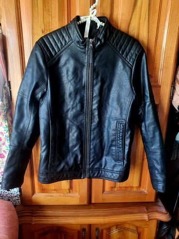 firmirane jakne: Leather jacket Faux leather, S (EU 48), Tom Tailor, color - Black