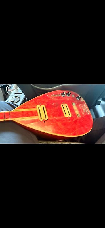 Музыкальные инструменты: Elektrik bağlama (elektro-saz) – unikal dizayn və qırmızı-narıncı — 2