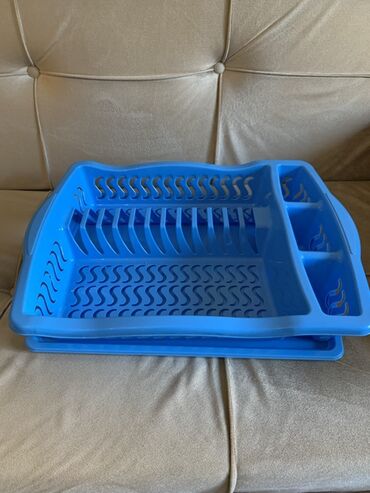 Çörək qabları: Qab-qacaq quruducusu dəsti Mavi rəngli - Ölçülər: 50 x 38 sm (şəkildə