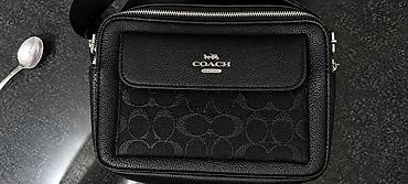 Сумкалар: Сумка через плечо COACH (New York), мужская/унисекс. - Цвет: чёрный - — 1
