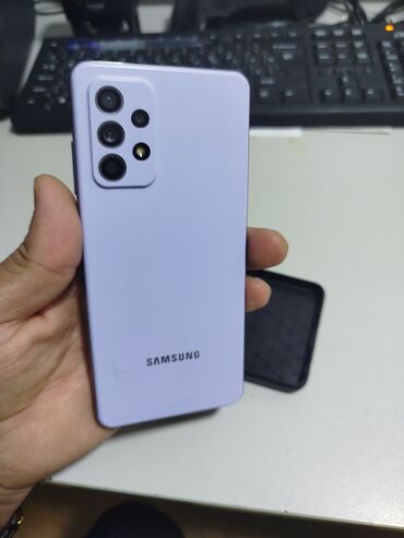 2 ci el monitör: Samsung Galaxy A52, 128 GB, rəng - Bənövşəyi, Face ID