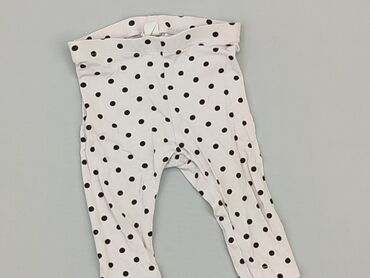 skórzane spodnie wide leg: Legginsy, H&M, 12-18 m, stan - Bardzo dobry