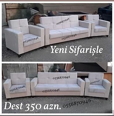 belarus mebelleri: Divan kreslo dəsti Yeni sifarişlə yumşaq mebel dəsti Tərkib: - 3 — 4