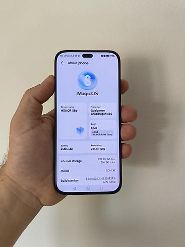 televizor sa greskom: Honor X8b crni dual sim sim free, sa 8/256gb memorije. Dobro očuvan i — 4