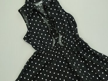 Sukienki letnie: Sarafan XL (EU 42), stan - Bardzo dobry, wzór - Groszek, kolor - Czarny