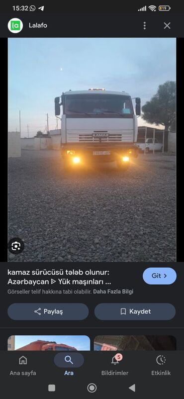 iş xadimə: İs axtarılır yük kamaz Qazel sürmək işi olsun yağ maşınıda fərq etmir
