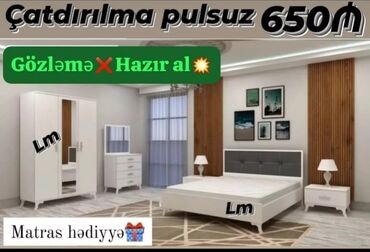 embawood mebel instagram: 2 təknəfərlik çarpayı, Dolab, Termo, 2 tumba, Azərbaycan, Yeni