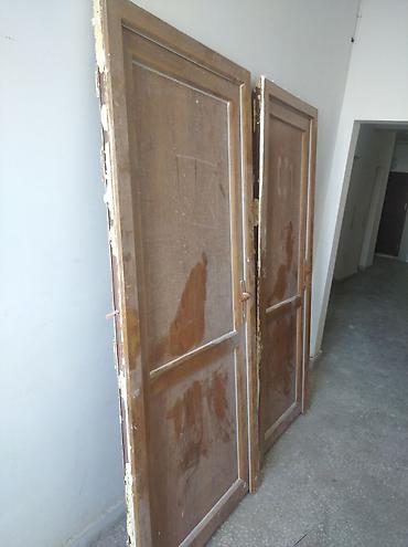 otaq qapilari qurasdirilmasi: Məhsul: Taxta otaq qapıları (2 ədəd) - Material: Təbii taxta əsaslı — 2