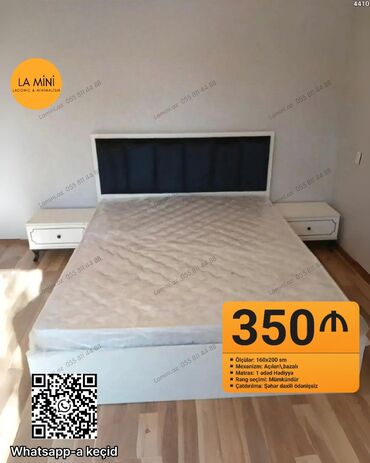 мебель д10: Açılan-bazalı yataq dəsti - Ölçülər: 160x200 sm - Mexanizm: açılan