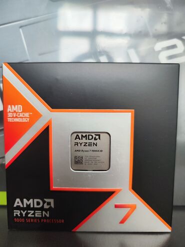 ryzen 5: Prosessor AMD Ryzen 7 9800X3D, > 4 GHz, > 8 nüvə, Yeni