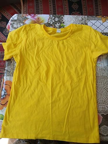 Parlaq sarı rəngdə unisex T‑shirt - Klassik dairəvi yaxalıq, qısa qol lalafo.az -da Parlaq sarı rəngdə unisex T‑shirt - Klassik dairəvi yaxalıq, qısa qol