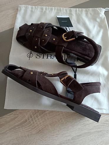 Sandale: Stradivarius ženske sandale - Model: ravne sandale sa pletenim — 9