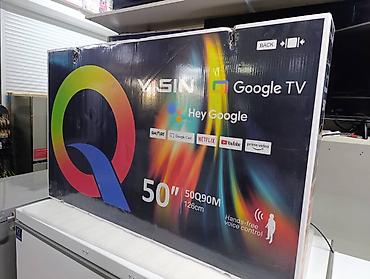 dvd video player: Телевизор YASIN 50Q90M 50" (126 см) с Google TV - Смарт-платформа — 4