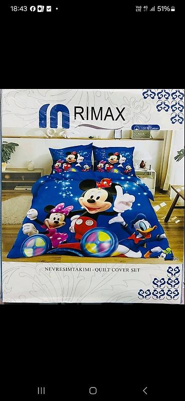 Posteljina: Decije posteljine pamučne 
Veli. 220x160 cena 2600 — 5