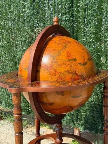 RS - Antique Drinks Carts: Stilski globus bar / kolica za piće - ODLIČNO STANJE U odličnom — 3