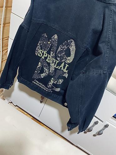 cins kurtkalar kisi: Qara denim ceket - Material: qalın denim (pambıq əsaslı) - Rəng: tünd — 1