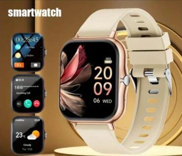 хочу купить часы: Yeni, Smart saat, Smart, Sensor ekran, rəng - Bej