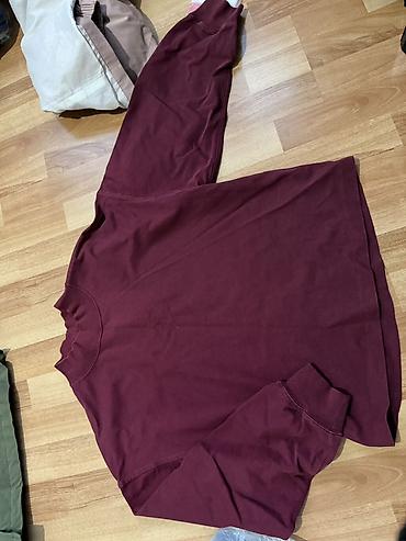 Толстовки: 6 вещей за 2000 Бордовый свитшот Uniqlo U - Линейка: Uniqlo U - — 2