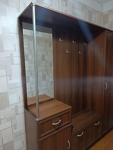 Dəhliz üçün funksional mebel dəsti - Material: ağac teksturalı