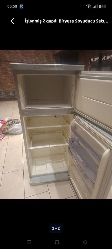 dispenser satilir: İşlənmiş 2 qapılı Stinol Soyuducu Satılır, rəng - Qırmızı, Dispenserli — 10