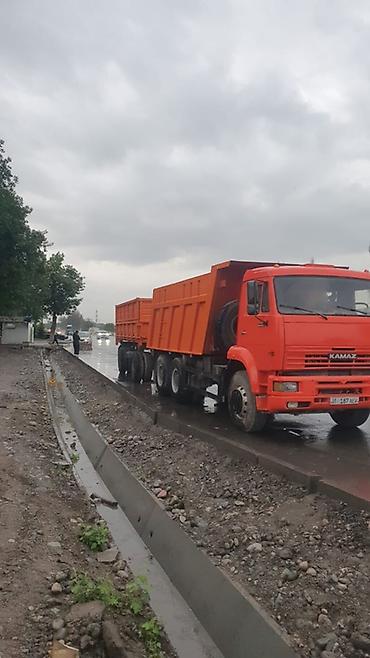 колеса на леса: Самосвал КамАЗ с прицепом-самосвалом - Тип: автопоезд-самосвал, тягач — 3