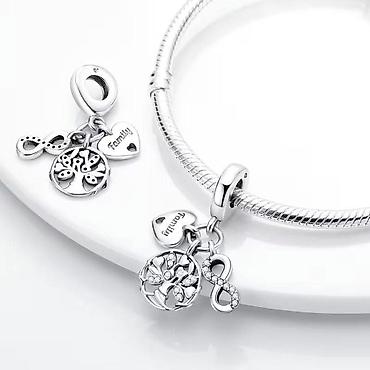 necklace: Srebrni privesci za narukvice – set motivacionih privezaka gs - — 1