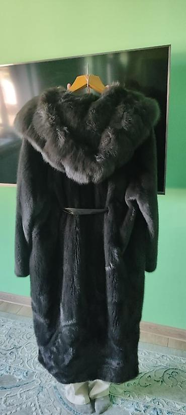 Верхняя одежда: Шуба, Соболь, Длинная модель, Италия, С капюшоном, 2XL — 3