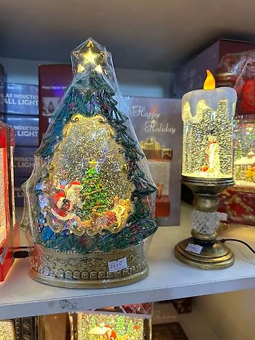 Рабочие настольные лампы: Новогодние декоративные светильники со «снежным» эффектом - — 7