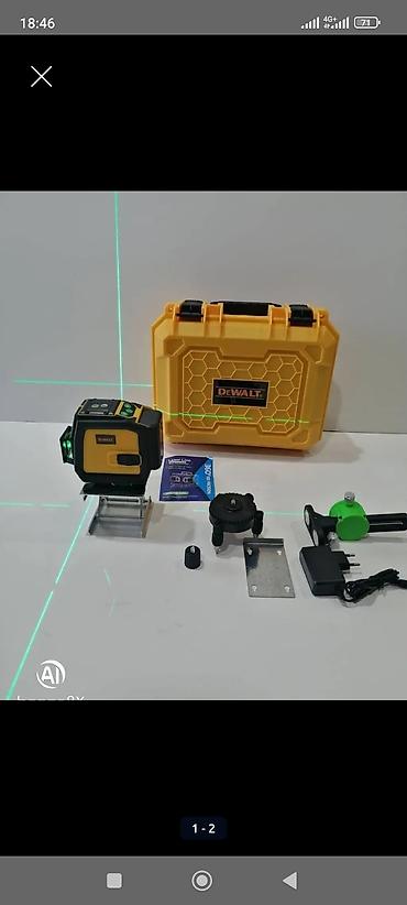 divar saati: Dewalt yaşıl şüalı lazer nivelir dəsti Məhsul təsviri: - Brend — 1