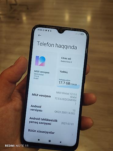 Redmi: Redmi Note 8, 128 GB, rəng - Mavi, İki sim kartlı — 2