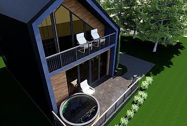 Продажа коттеджей и домов: Современный двухэтажный дом-шале с панорамным остеклением и террасами — 3