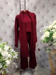 Kompleti: ❤️❤️ trodelni trikotazni kompleti pantalone+dzemper+šal 3600❤️❤️ — 9
