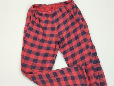 spodnie czerwone w kratę: Legginsy dziecięce, 4-5 lat, 110, stan - Bardzo dobry