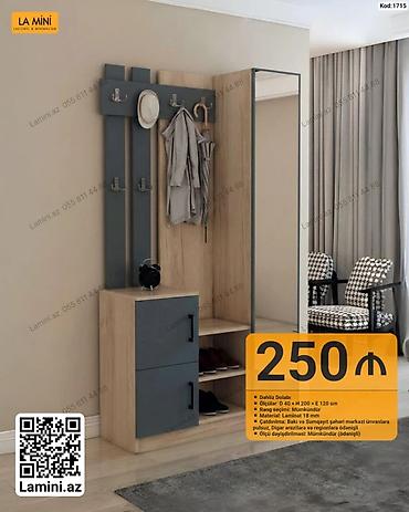 dolab kombi: Dəhliz Dolabı – Kod: 1715 - Ölçülər: D 40 × H 200 × E 120 sm - — 1