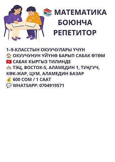 Репетиторы школьной программы: Репетитор по математике — 1
