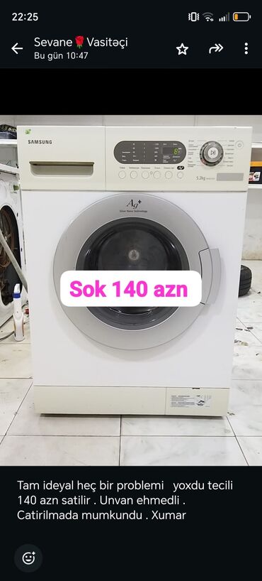 Paltaryuyan maşınlar: Paltaryuyan maşın 5 kq, Avtomat, Qurutmasız, Kredit yoxdur — 6