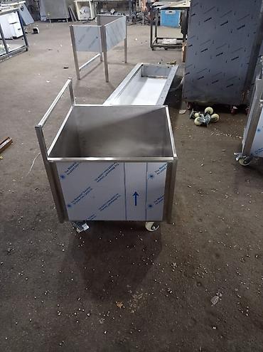 matorlu araba: Məhsul: Çamaşır daşıma arabası - Material: Paslanmayan polad (inox) — 2