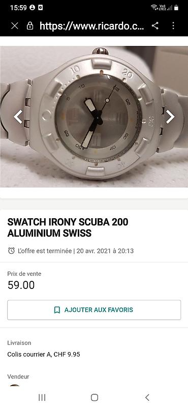 kockasti sat: Sat Svotch ispravan sat ima malo tragova od koriscenja,stanje se vidi — 6