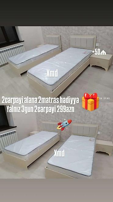 alt ust kravat: Yeni, Təknəfərlik çarpayı, Bazalı, Matras ilə, Siyirməsiz — 1