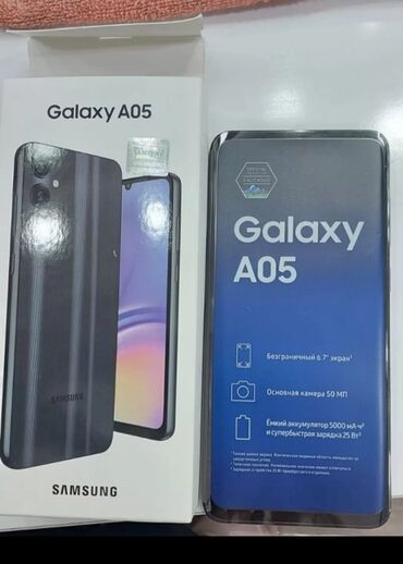 samsung a05: Samsung Galaxy A05, 64 GB, rəng - Qara
